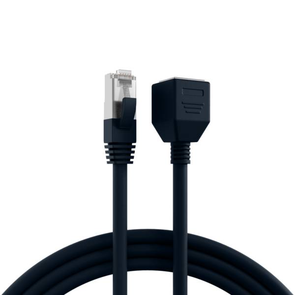 RJ45 Patchkabelverl. Cat.6A S/FTP LSZH -- AWG26 schwarz 3m Kupferverkabelung Patchkabel