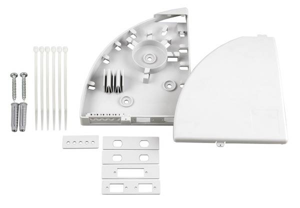 Kleinst-Spleißverteiler-Gehäuse, IP20 -- RAL 7035 SALE Glasfaserverkabelung Kleinst - - Gehäuse