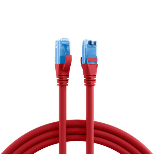 RJ45 Patchkabel Cat.6A U/UTP LSZH -- Premium 500MHz rot 10m SALE Kupferverkabelung rot