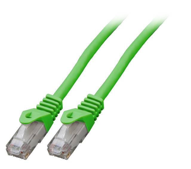 RJ45 Patchkabel Cat.5e U/UTP LSZH, CCA, AWG24/7, grün 30m