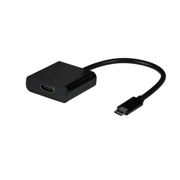 USB Typ C - HDMI Adapter, 4K60Hz -- schwarz Multimedia USB Adapter