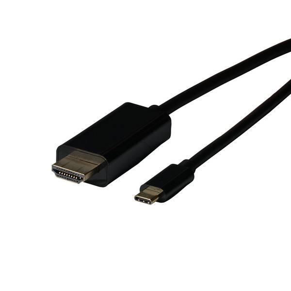 USB Typ C - HDMI Kabel, USB Typ C -- Stecker - Stecker, 4K@30Hz, 2m Multimedia Kabel
