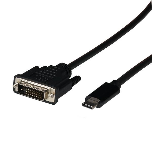 USB Typ C - DVI-D Kabel, USB Typ-C -- Stecker - Stecker, 1080P, 2m Multimedia HDMI Kabel