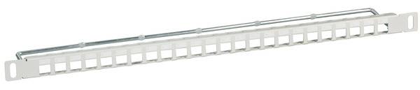 Verteilerfeld 19 0,5HE 24-Port, -- Metall, grau RAL7035 SALE Kupferverkabelung 19 24-Port metall