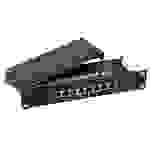 Mini-Patchpanel STP 8xRJ45 Cat.6A, 10 -- 1HE, RAL9005 schwarz Kupferverkabelung Patchpanel und
