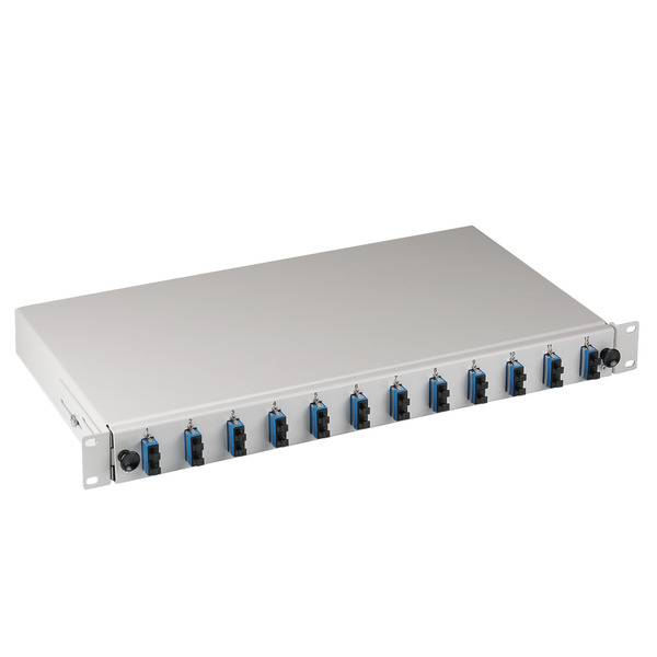 Spleißbox SC 9/125µ OS2 ausziehbar, 24 -- Pigtails / 12 Kupplungen Glasfaserverkabelung Glasfaser