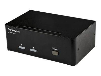 STARTECH 2 Port Dual DP KVM Switch - 4K Peripheriegeräte & Zubehör KVM KVM Switches