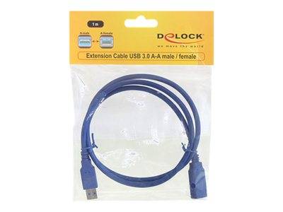 DELOCK Kabel USB 3.0 Verlaeng A/A 1mSt/B Peripheriegeräte & Zubehör & Adapter - USB & Thunderbolt