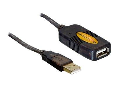 DELOCK Kabel USB 2.0 Verlaeng. aktiv 5m Peripheriegeräte & Zubehör & Adapter - USB & Thunderbolt