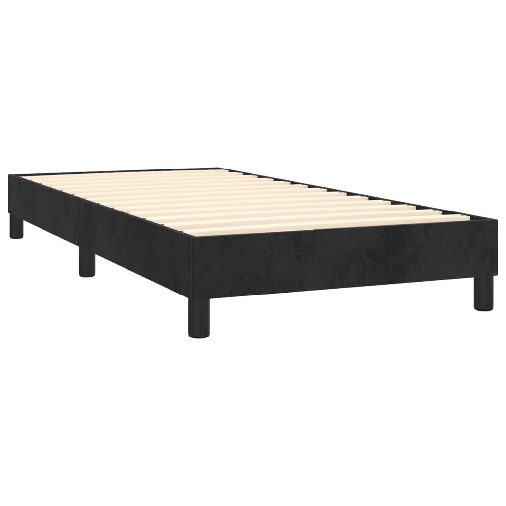 vidaXL Bettgestell Schwarz 90x190 cm Samt