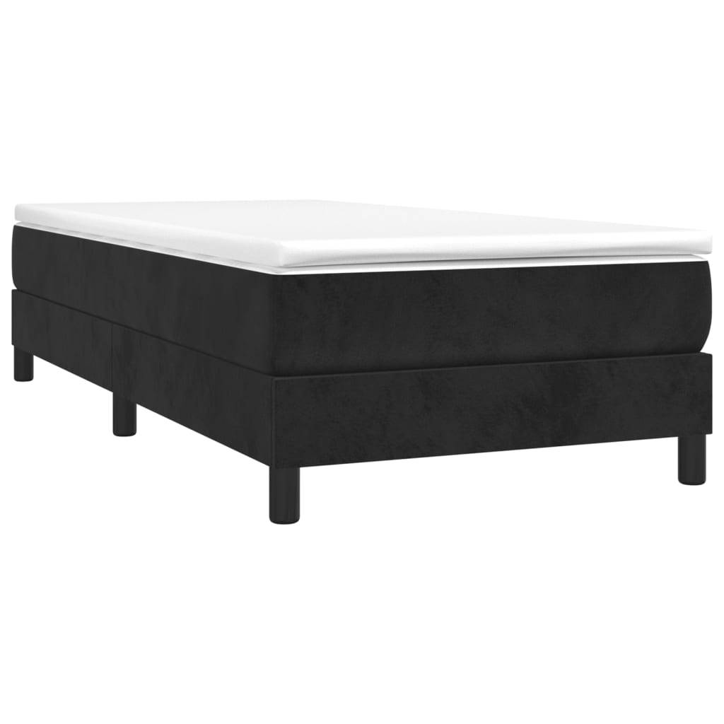 vidaXL Bettgestell Schwarz 90x190 cm Samt