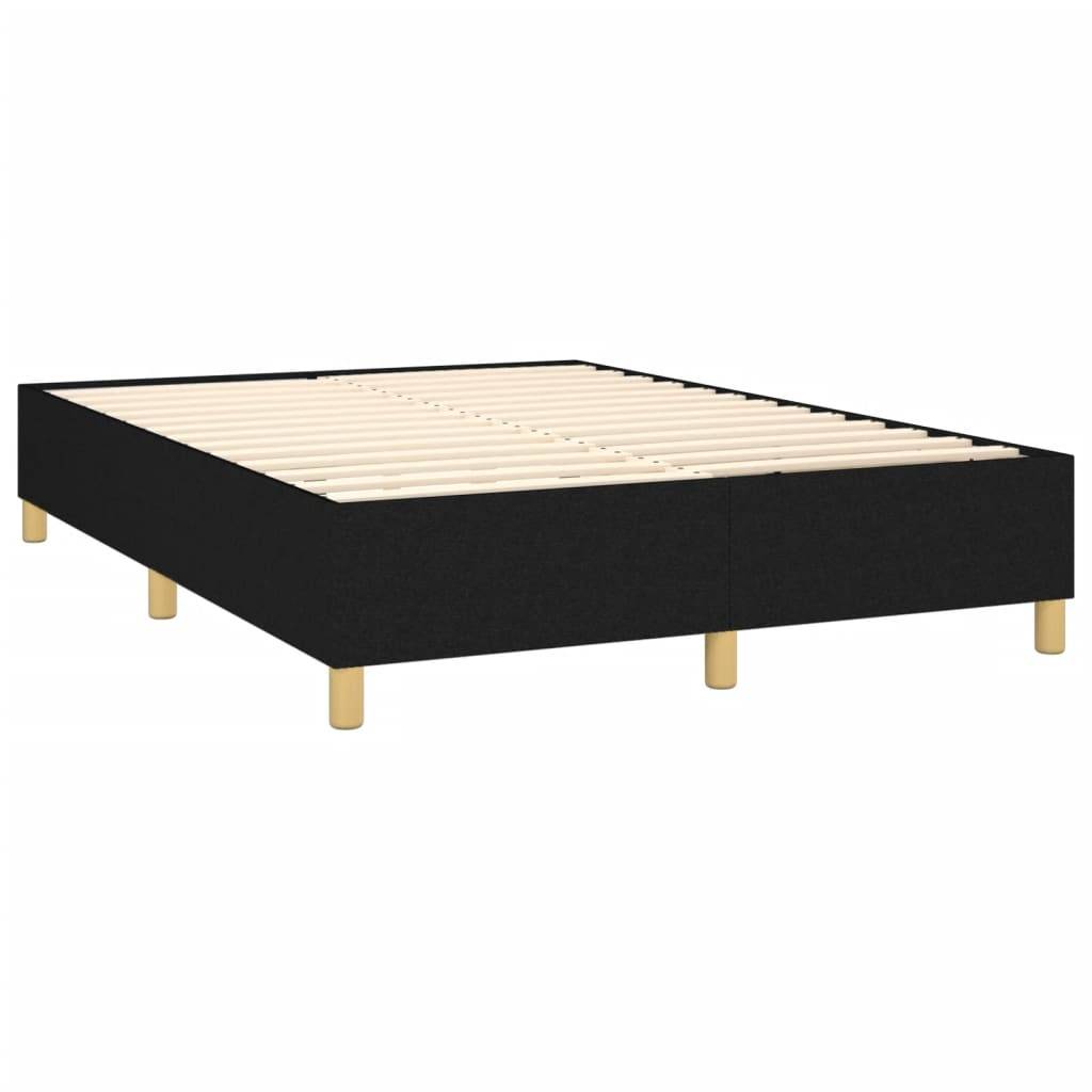 vidaXL Bettgestell ohne Matratze Schwarz 140x200 cm Stoff