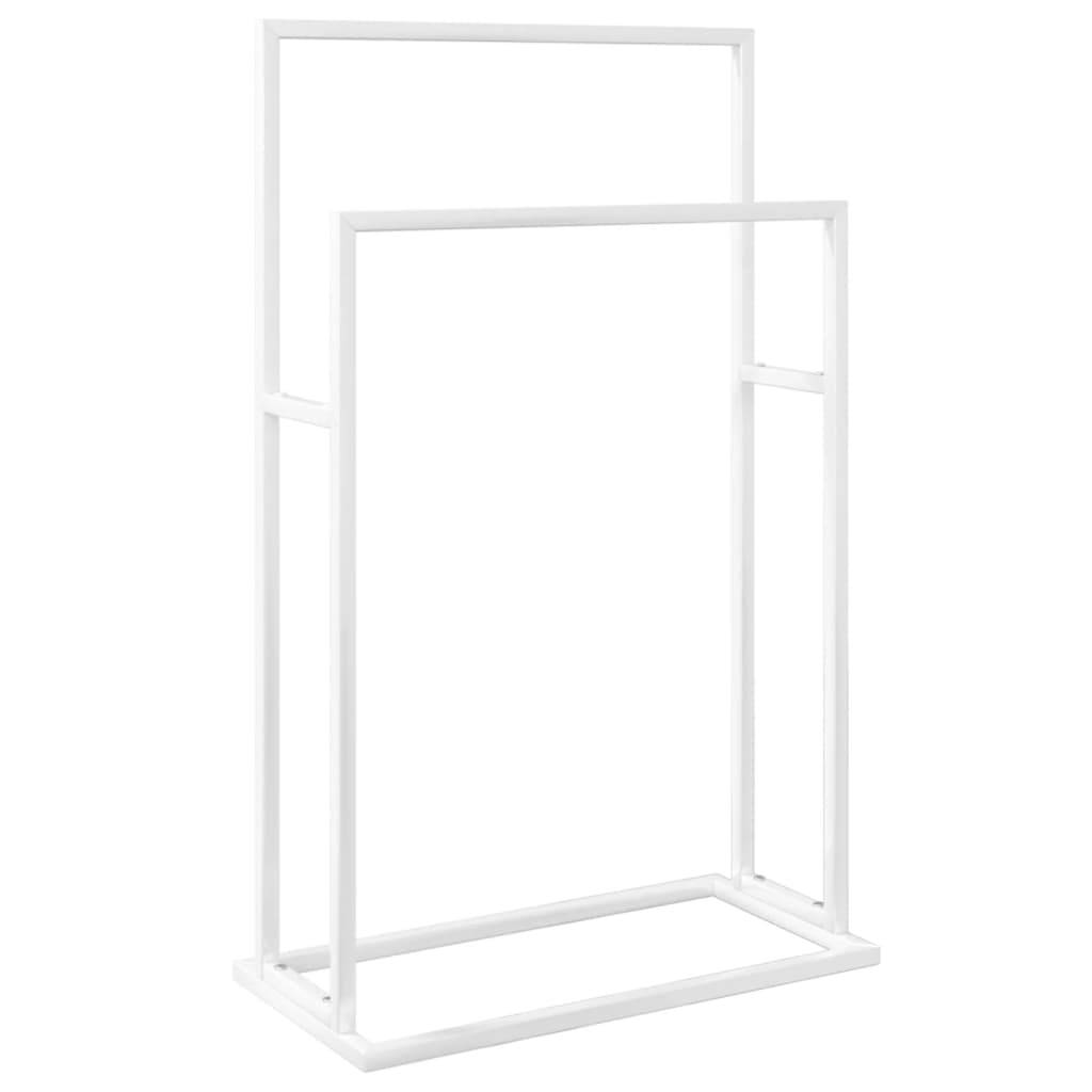 vidaXL Handtuchständer Weiß 48x24x78,5 cm Eisen