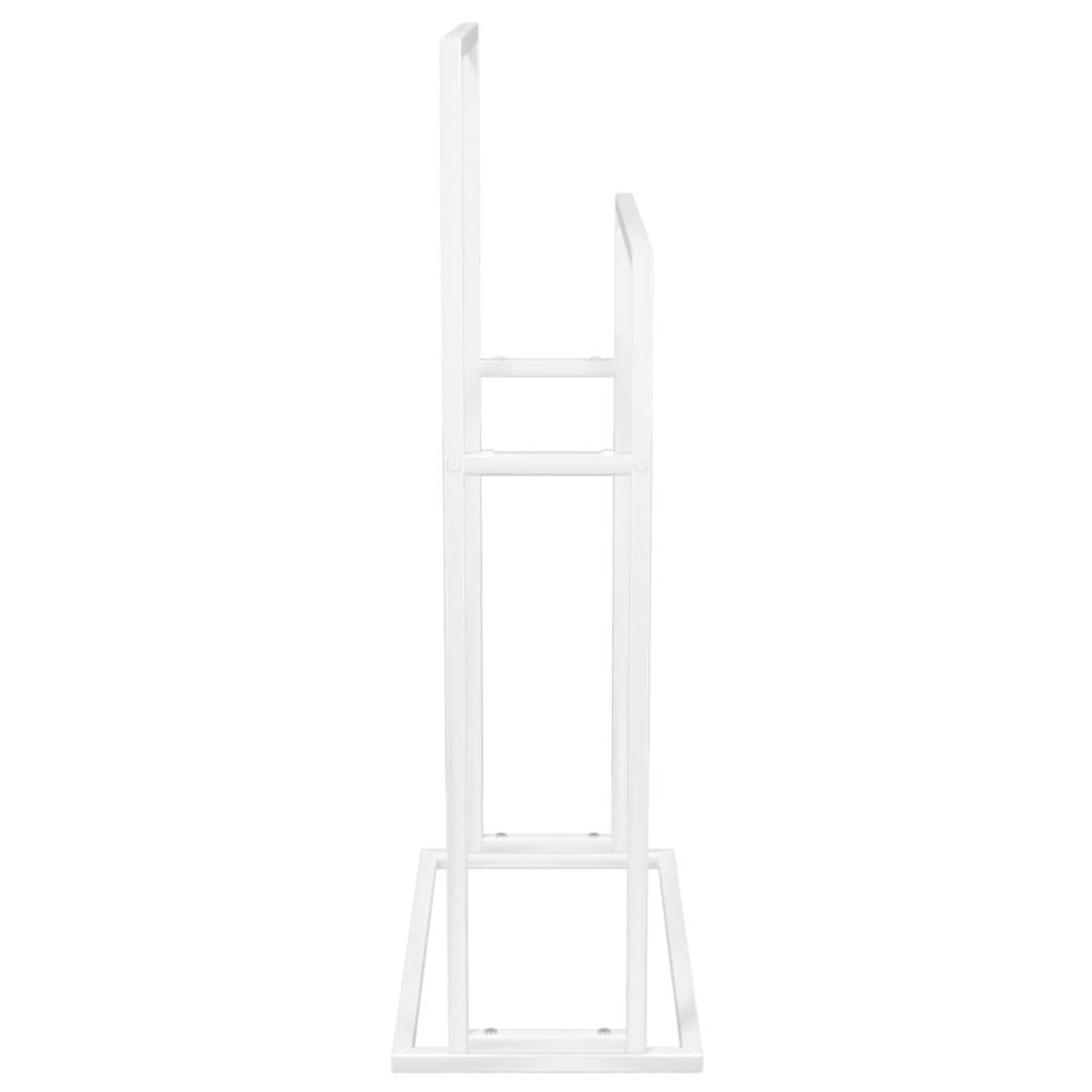 vidaXL Handtuchständer Weiß 48x24x78,5 cm Eisen