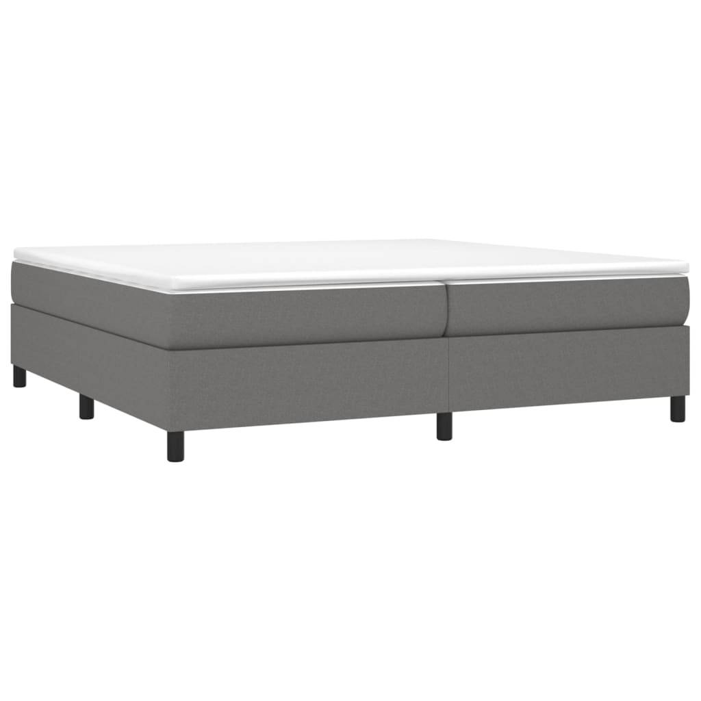 vidaXL Bettgestell ohne Matratze Dunkelgrau 200x200 cm Stoff