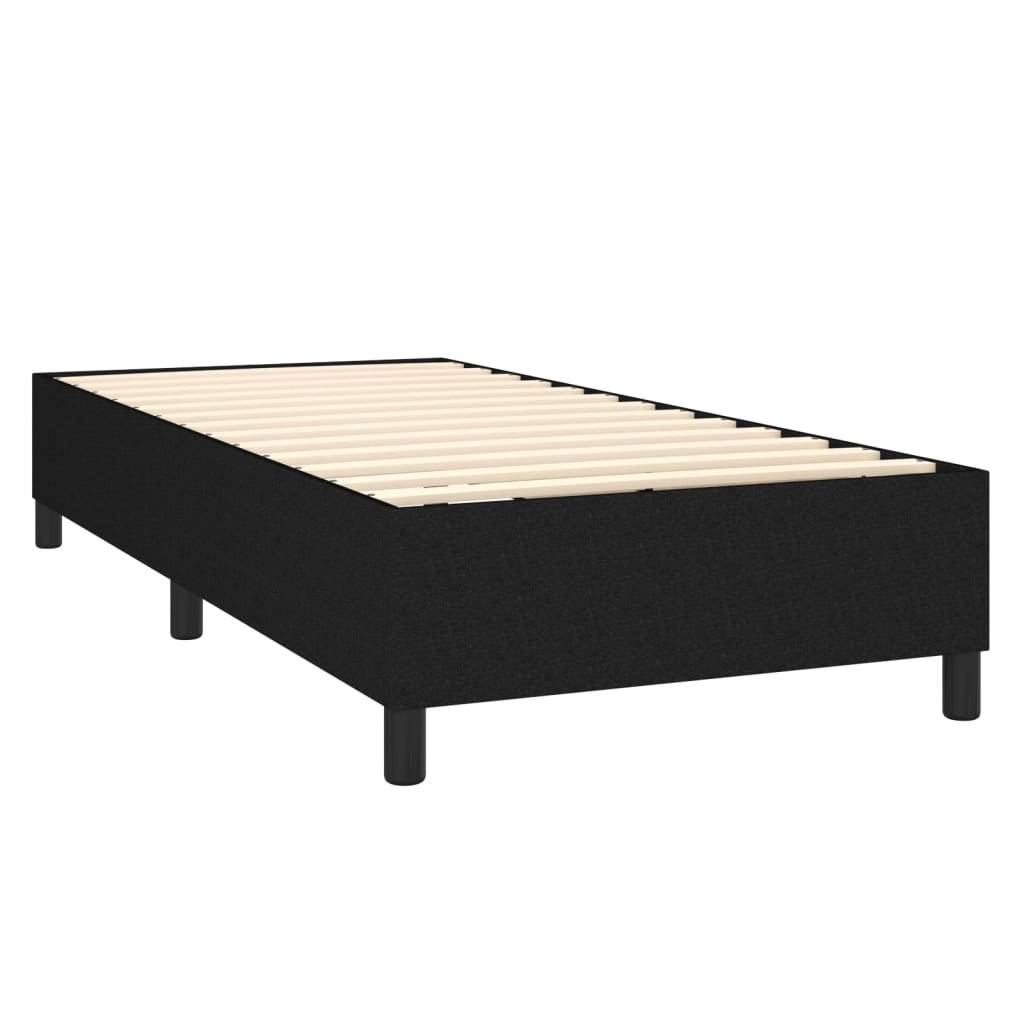 vidaXL Bettgestell ohne Matratze Schwarz 90x190 cm Stoff