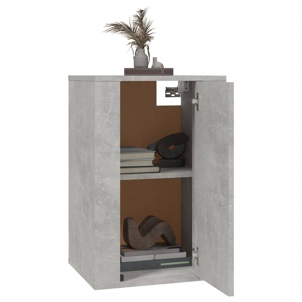 vidaXL TV-Wandschränke 2 Stk. Betongrau 40x34,5x60 cm