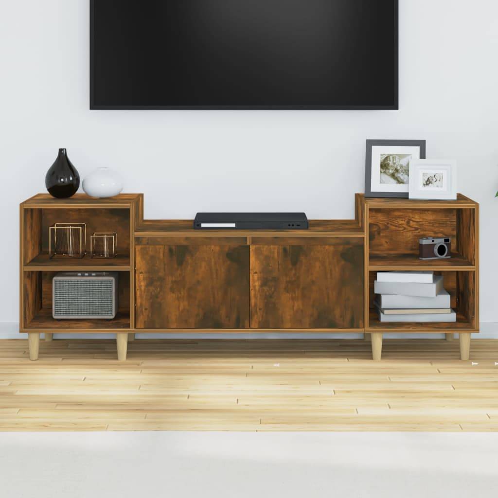 vidaXL TV-Schrank Räuchereiche 160x35x55 cm Holzwerkstoff