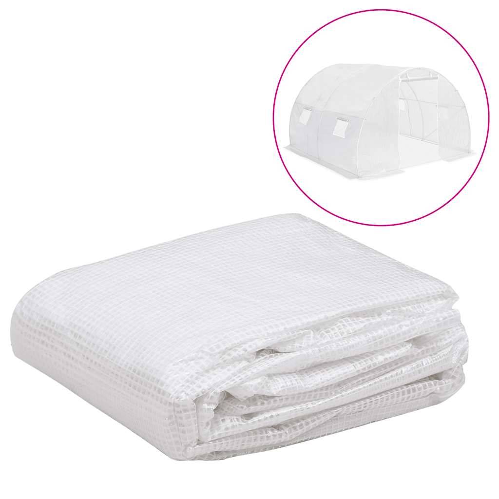 vidaXL Ersatzabdeckung für Gewächshaus (9 m²) 3x3x2 m Transparent