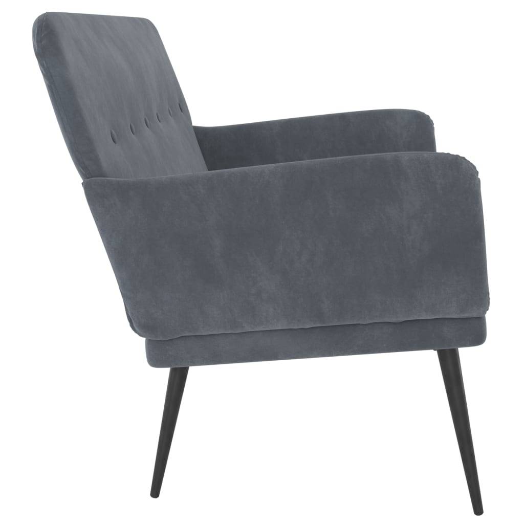vidaXL Sitzbank Dunkelgrau 108x79x79 cm Samt