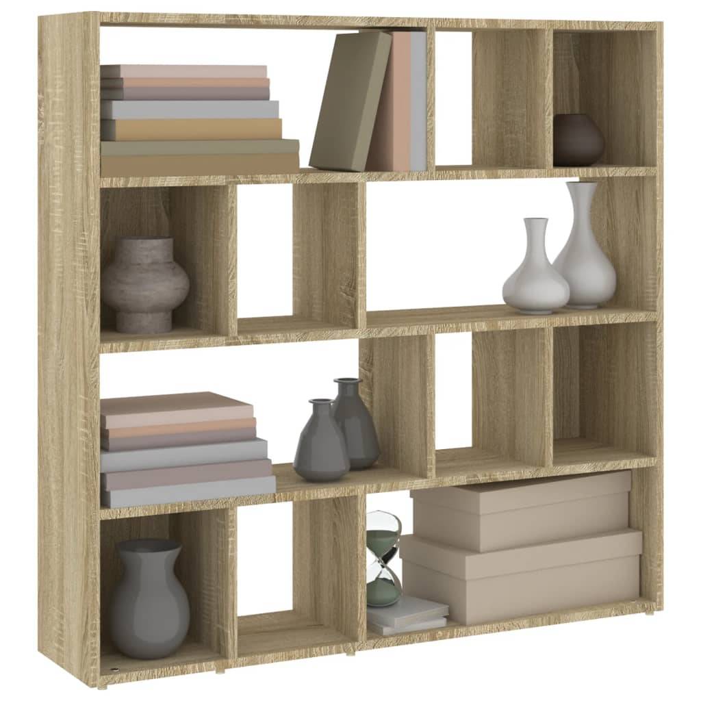vidaXL Bücherregal/Raumteiler Sonoma-Eiche 105x24x102 cm