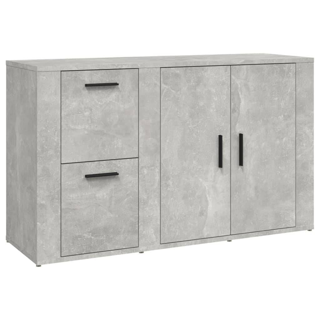 vidaXL Sideboard Betongrau 100x33x59,5 cm Holzwerkstoff