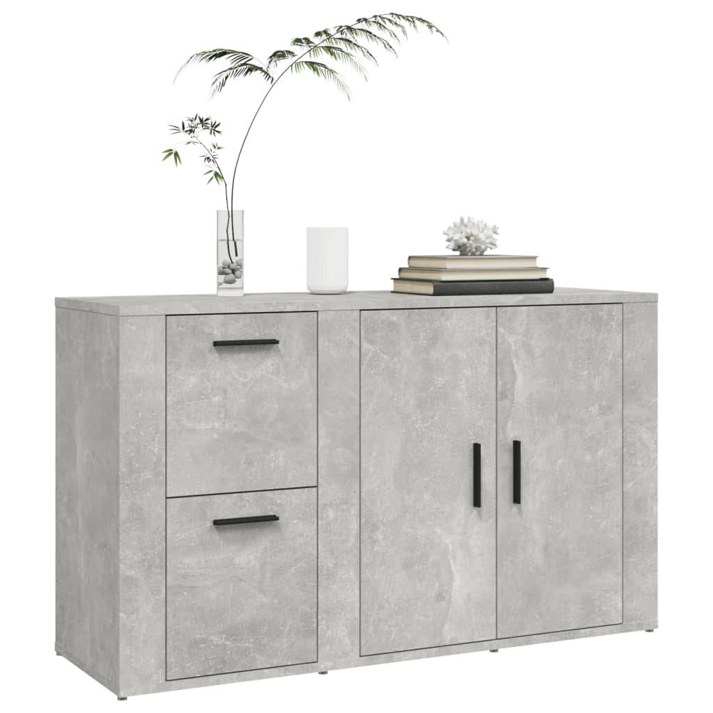 vidaXL Sideboard Betongrau 100x33x59,5 cm Holzwerkstoff