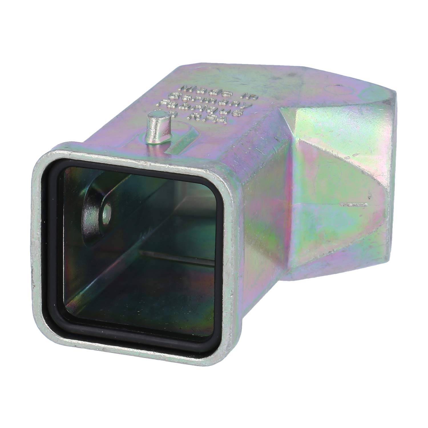 HARTING Han 3A EMV Tüllengehäuse mit eingeklebter Dichtung, 1xM20 seitlicher Kabelabgang, für 1 Bügel (am Unterteil)