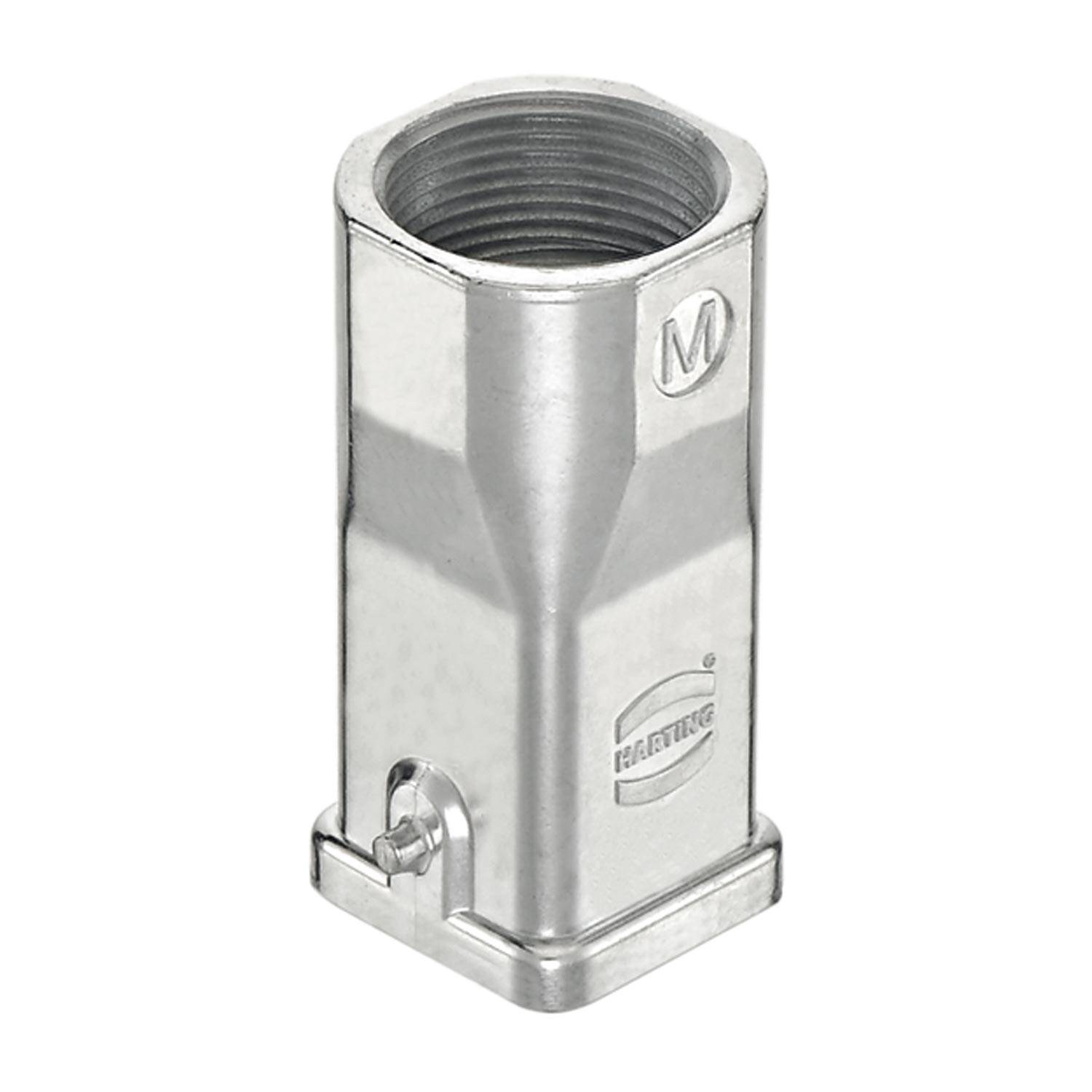 HARTING Han 3A EMV Tüllengehäuse ohne eingeklebte Dichtung, 1xM25 gerader Kabelabgang, für 1 Bügel (am Unterteil)