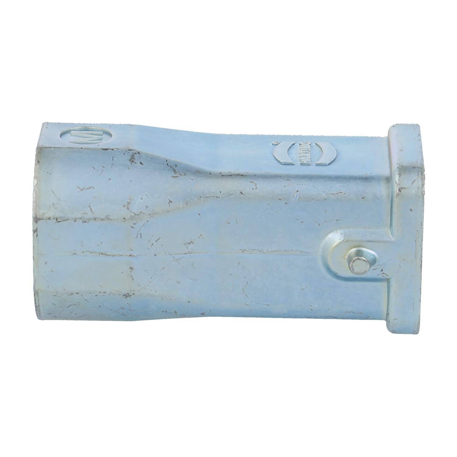 HARTING Han 3A EMV Tüllengehäuse ohne eingeklebte Dichtung, 1xM25 gerader Kabelabgang, für 1 Bügel (am Unterteil)