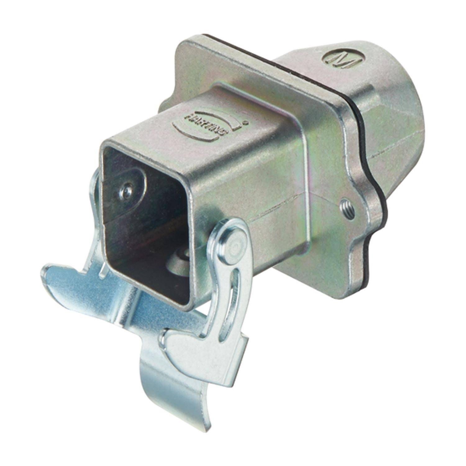 HARTING Han 3A EMV Wanddurchführung gerade, 1xM20 gerader Kabelabgang, mit 1 Bügel - 1 Stück