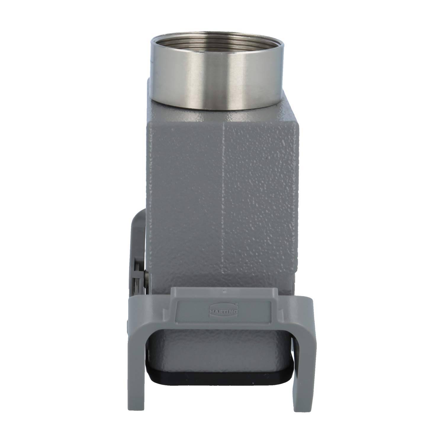 HARTING Han 16B Kupplungsgehäuse hoch, 1xM40 gerader Kabelabgang, mit 2 Querbügeln Verschraubung M40 Klemmbereich