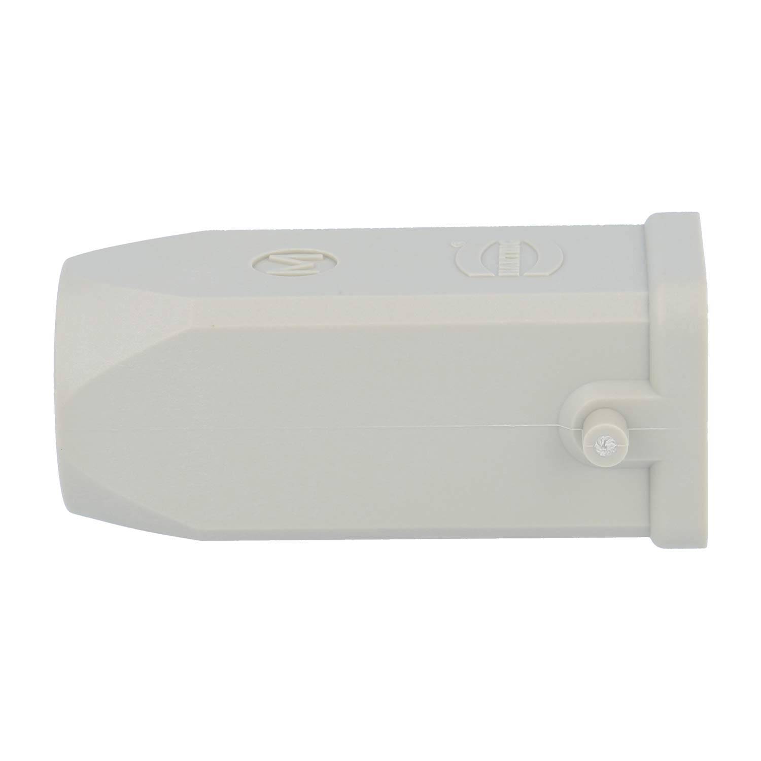 HARTING Han 3A Tüllengehäuse mit eingeklebter Dichtung, 1xM20 gerader Kabelabgang, für 1 Bügel (am Unterteil)