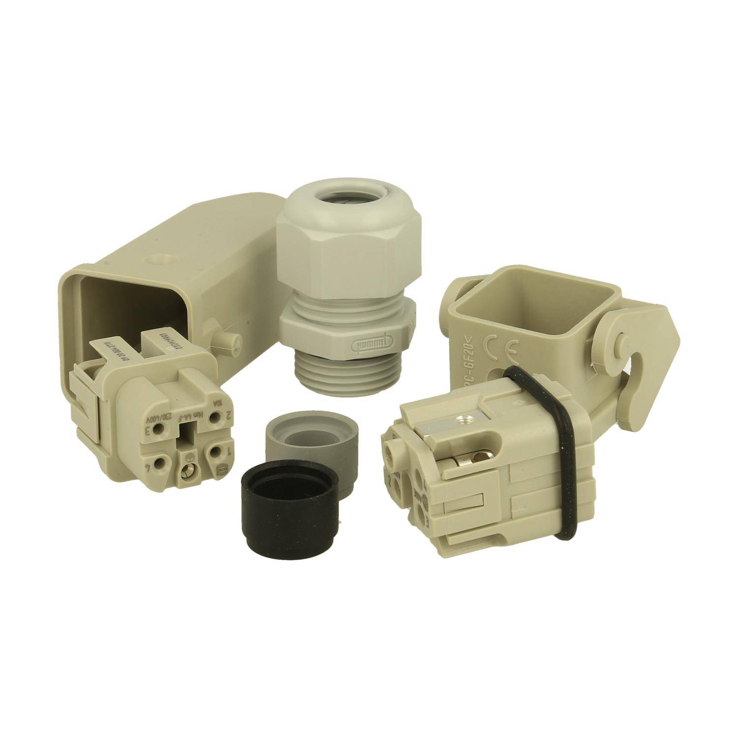 HARTING Han KID 3A/4 polig gerader Kabelabgang - 1 Stück