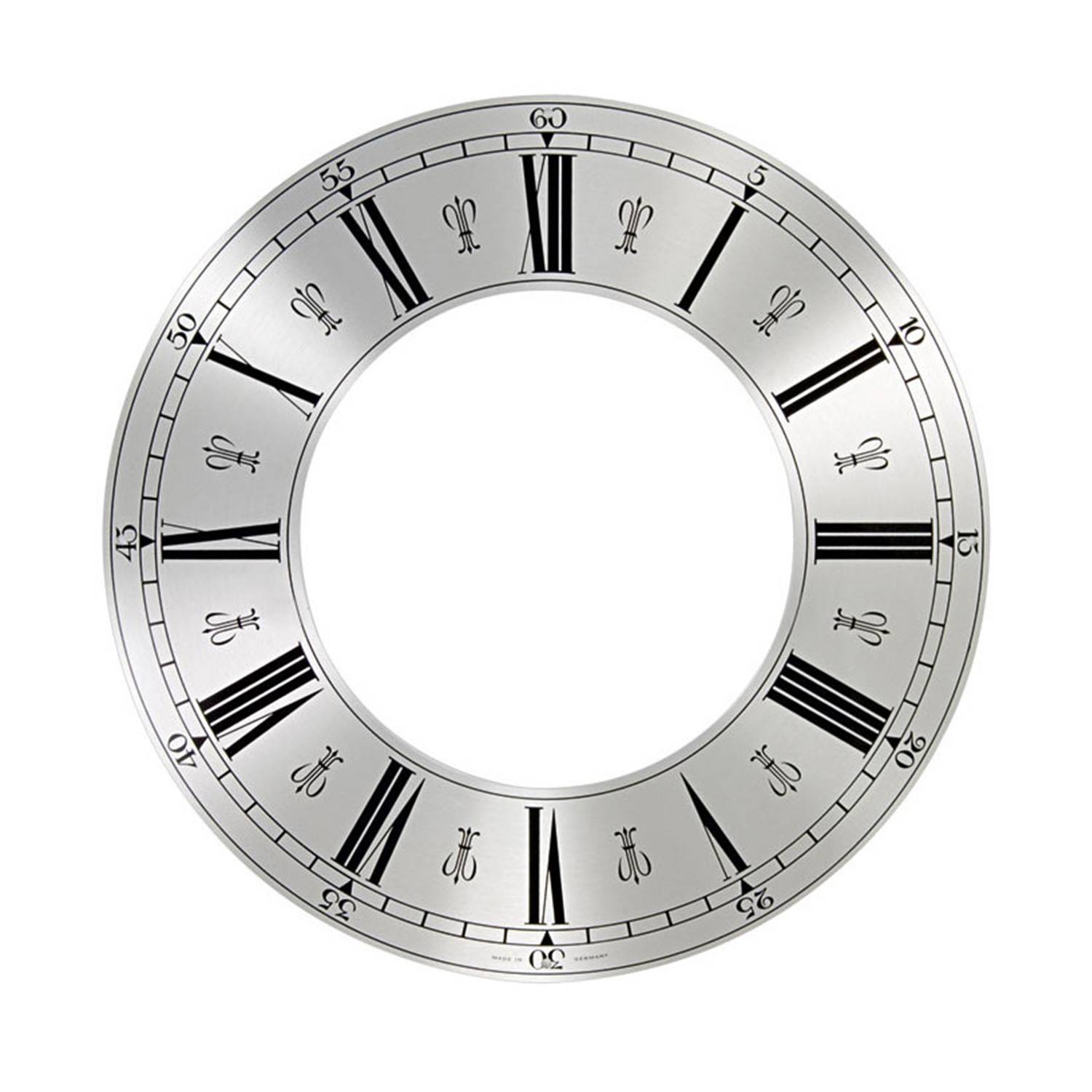 SELVA Zifferblattreif Aluminium römische Zahlen Ø 244,5 mm