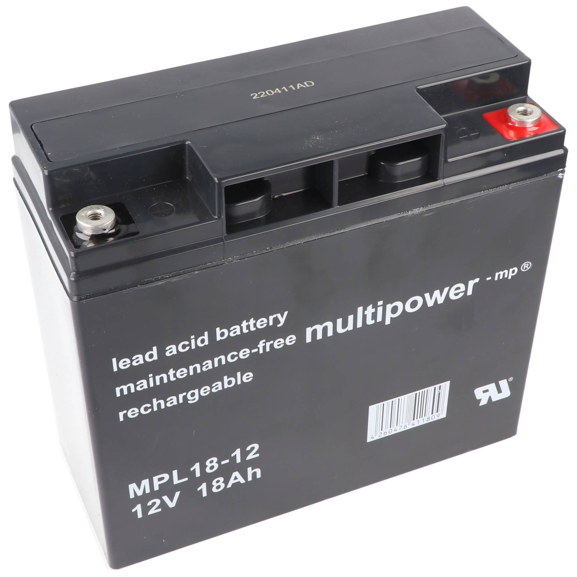 Multipower MP18-12 Blei Akku 12 Volt 18Ah