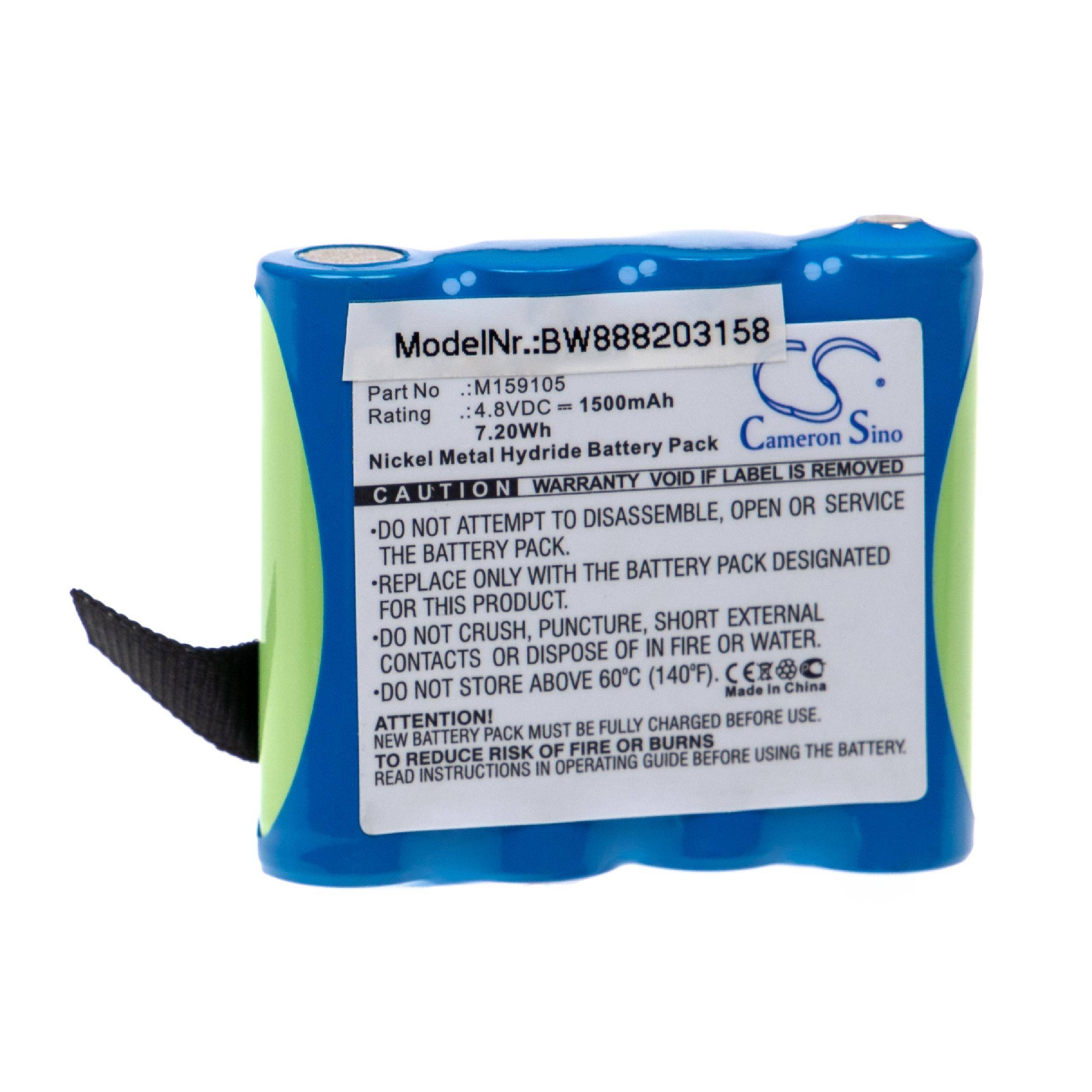 Medizintechnik-Akku als Ersatz für Edan 4XNR49AA1500P, M159105 - 1500mAh, 4,8V, NiMH