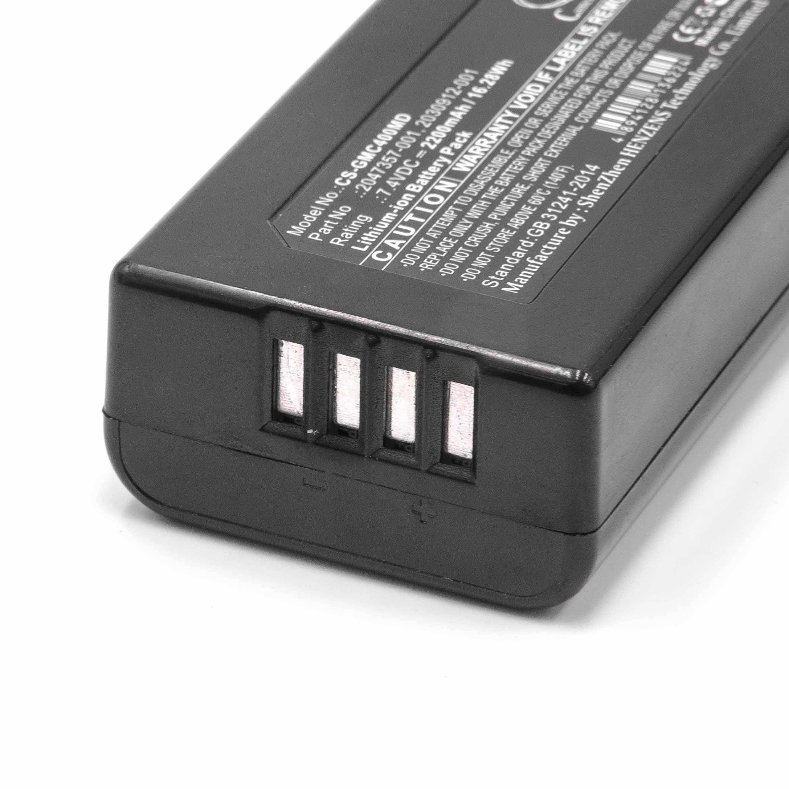 Medizintechnik-Akku als Ersatz für GE 2030912-001, 2047357-001 - 2200mAh, 7,4V, Li-Ion