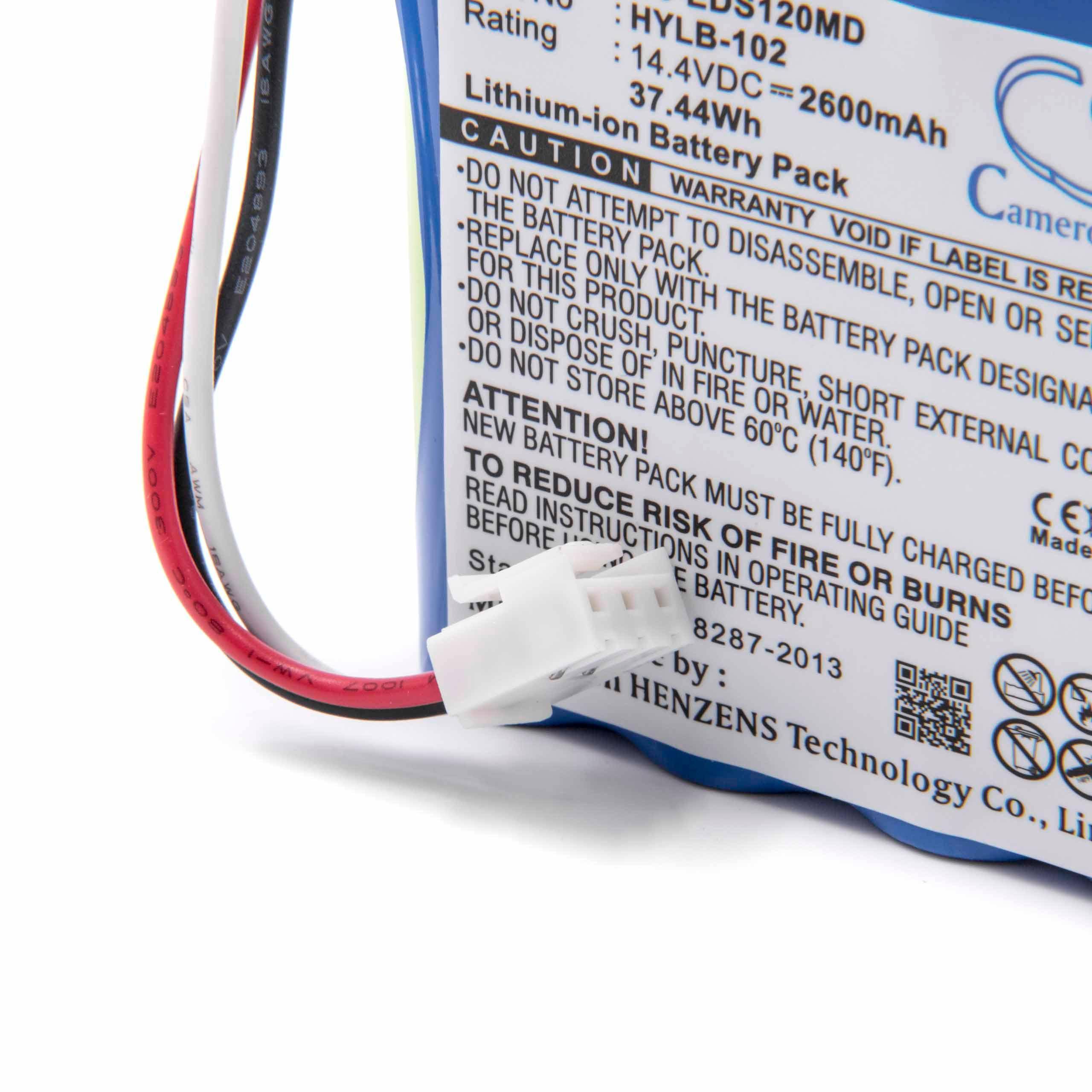 Medizintechnik-Akku als Ersatz für Edan HYLB-102 - 2600mAh, 14,4V, Li-Ion