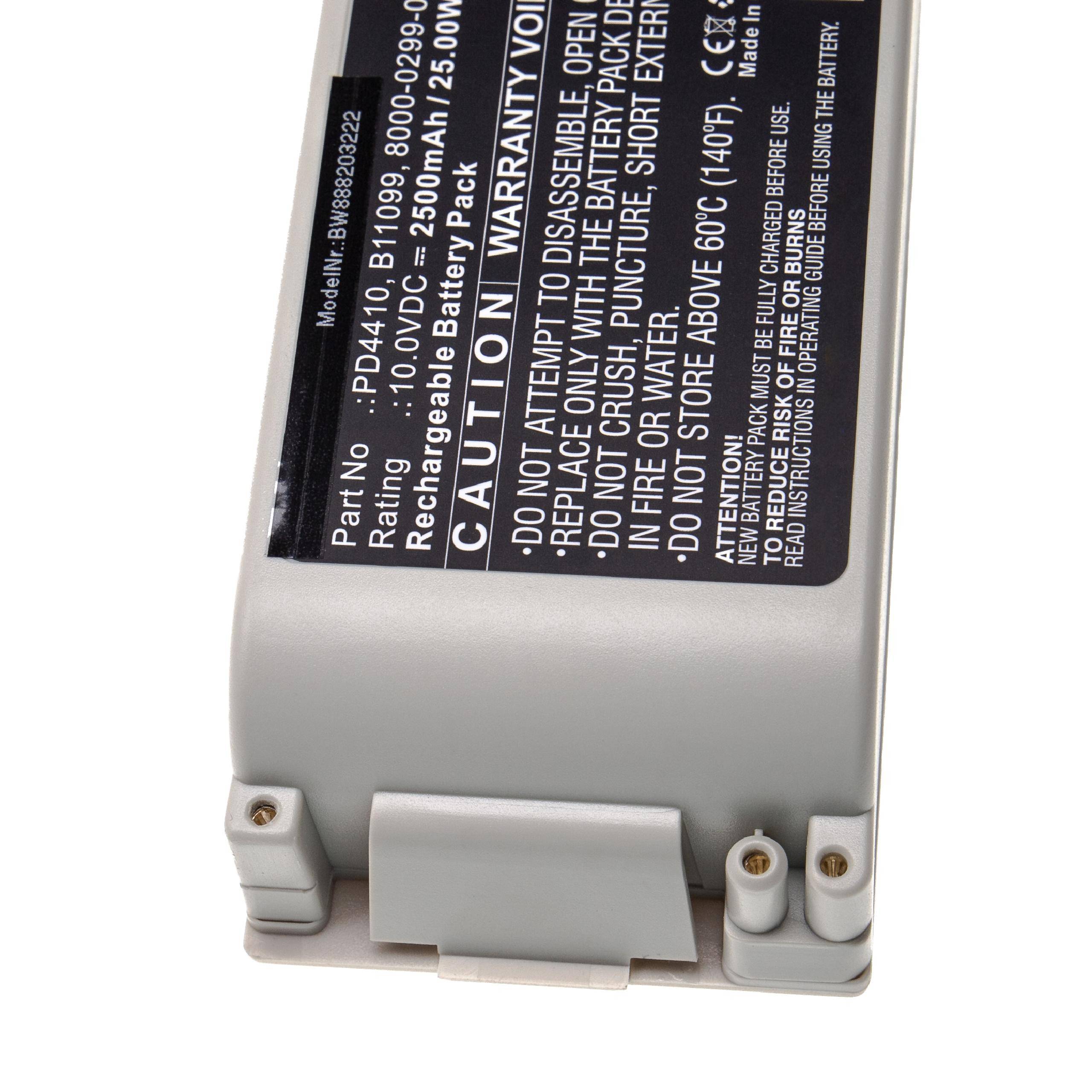 Medizintechnik-Akku als Ersatz für ZOLL 8000-0299-01, 110087 - 2500mAh, 10V, Sealed Lead Acid