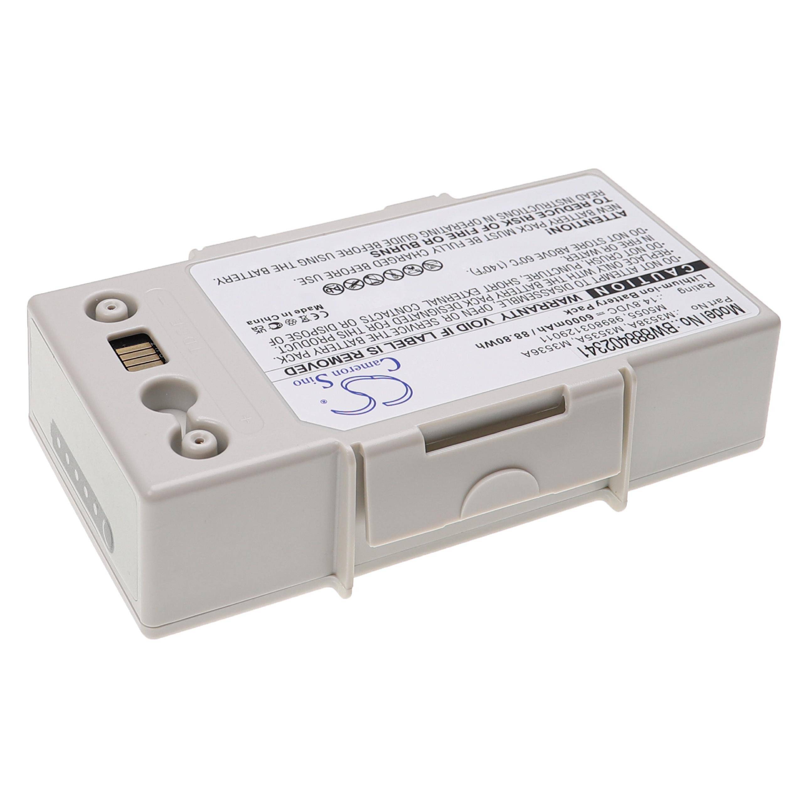 Medizintechnik-Akku als Ersatz für Philips M3535A, M3536A, 989803129011 - 6000mAh, 14,8V, Li-Ion