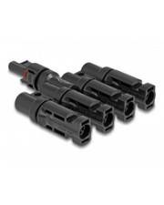 Delock Solarpanel-Steckverbinder - DL4 (W) - zu DL4 (M) - 1000 V - Schnappversch