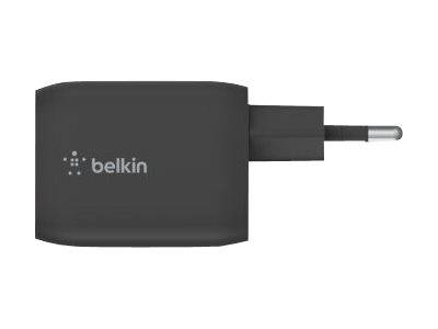 Belkin BoostCharge Pro - Netzteil - PPS Technology - 65 Watt - 3.25 A - PD 3.0, Fast Charge - 2 Ausgabeanschlussstellen