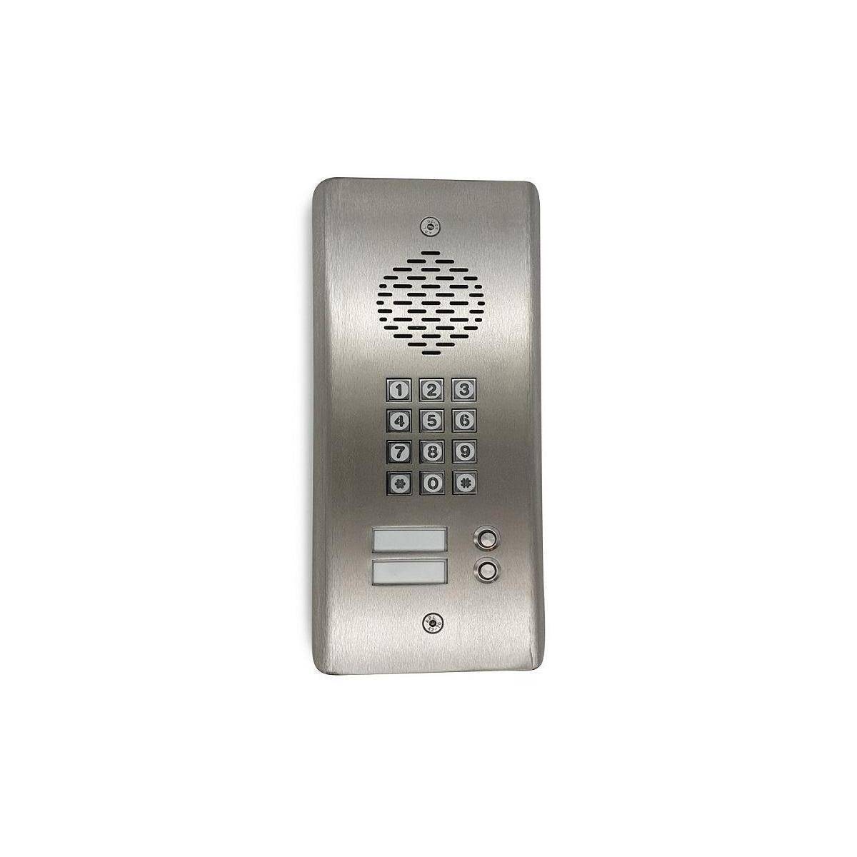 GSM 4G Gegensprechanlage mit Tastatur, 2 Drucktasten