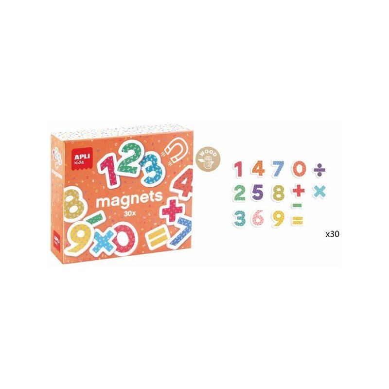 APLI kids Jeu de magnets "123 chiffres", 30 magnets