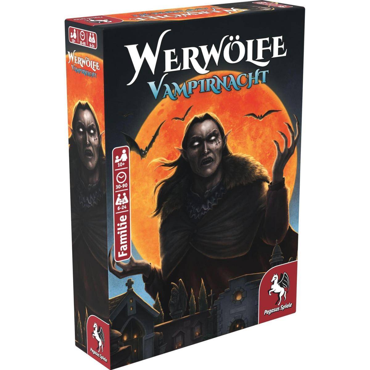 Werwölfe - Vampirnacht, Kartenspiel, für 6-24 Spieler, ab 12 Jahren, DE-Ausgabe