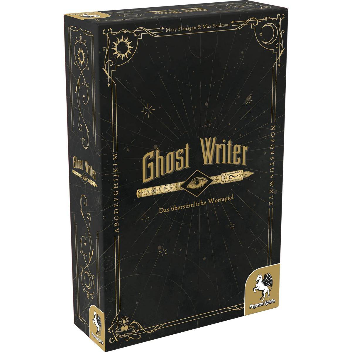 Ghost Writer, Brettspiel, für 3-8 Spieler, ab 12 Jahren, DE-Ausgabe