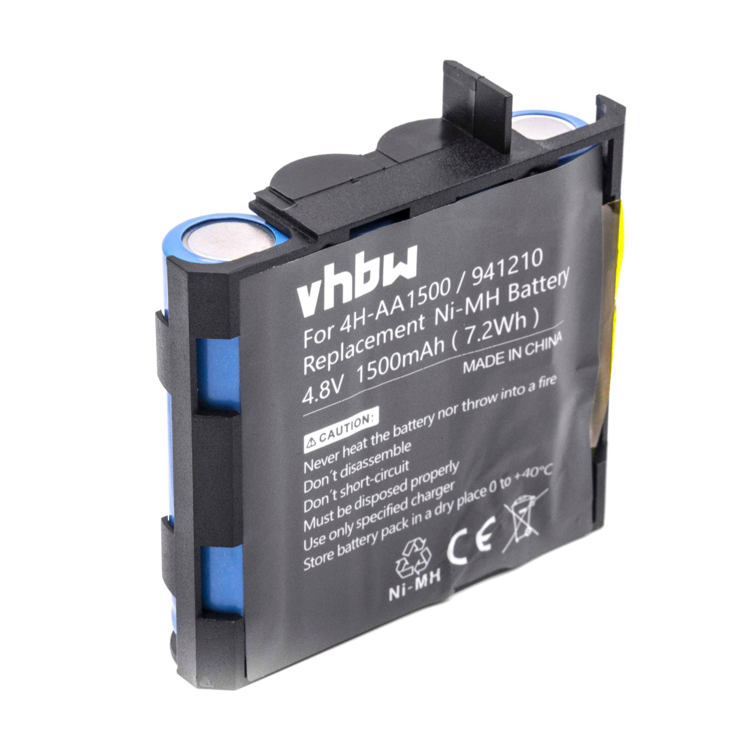 Medizintechnik-Akku als Ersatz für Compex 4H-AA2000 - 1500mAh, 4,8V, NiMH