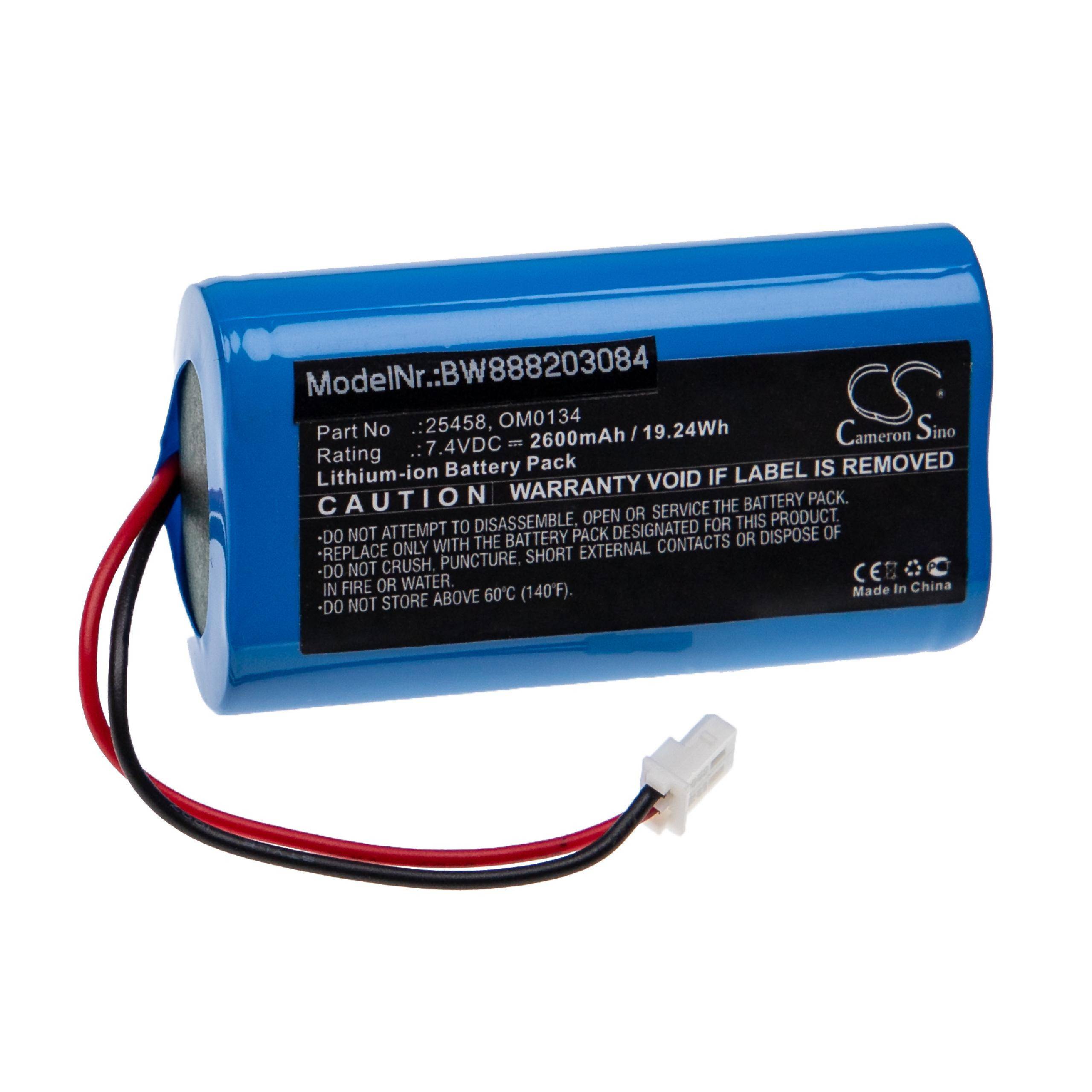 Medizintechnik-Akku als Ersatz für SurgiTel OM0134, 25458 - 2600mAh, 7,4V, Li-Ion