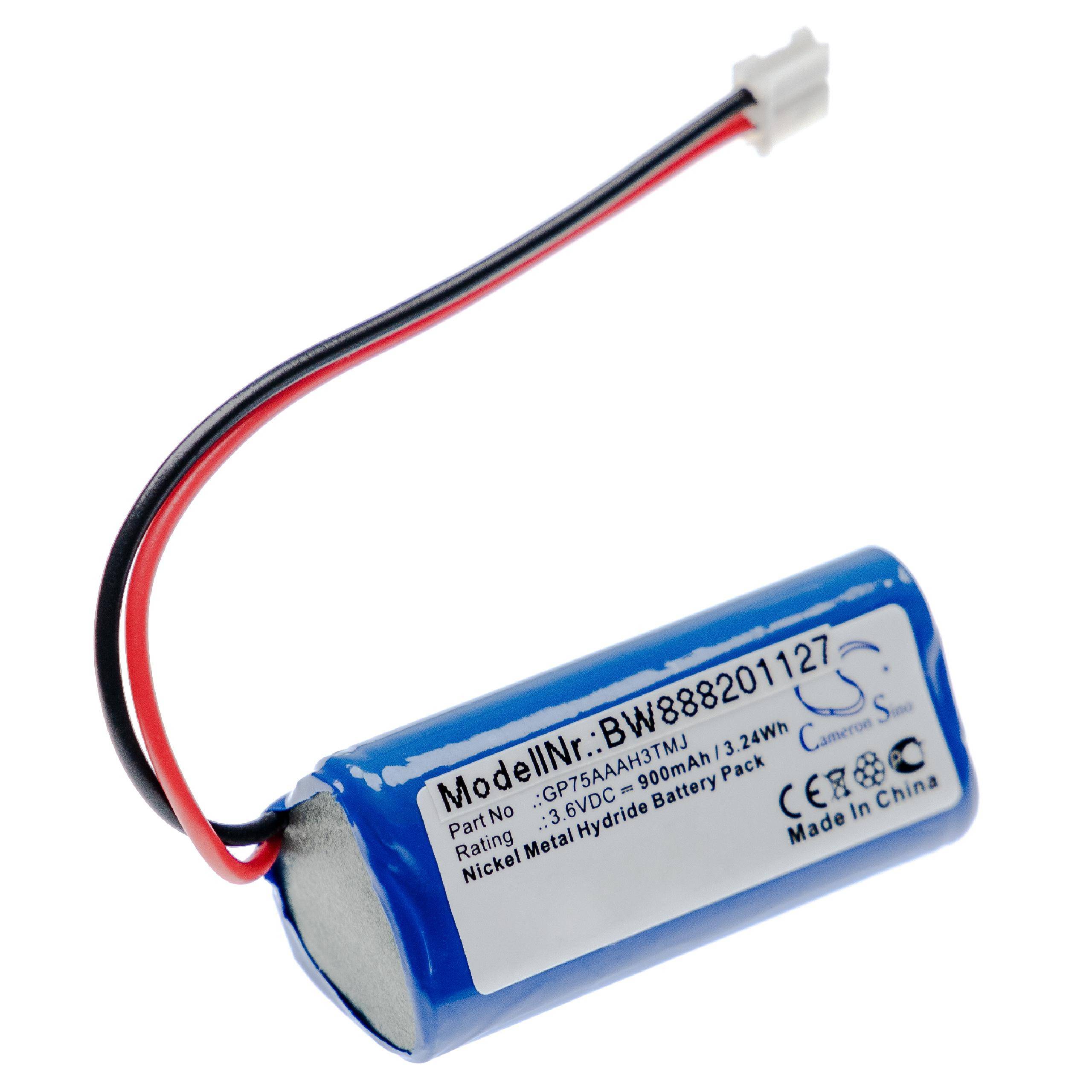 Medizintechnik-Akku als Ersatz für Dentsply GP75AAAH3TMJ, V040141000507 - 900mAh, 3,6V, NiMH